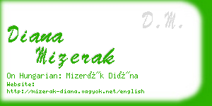 diana mizerak business card